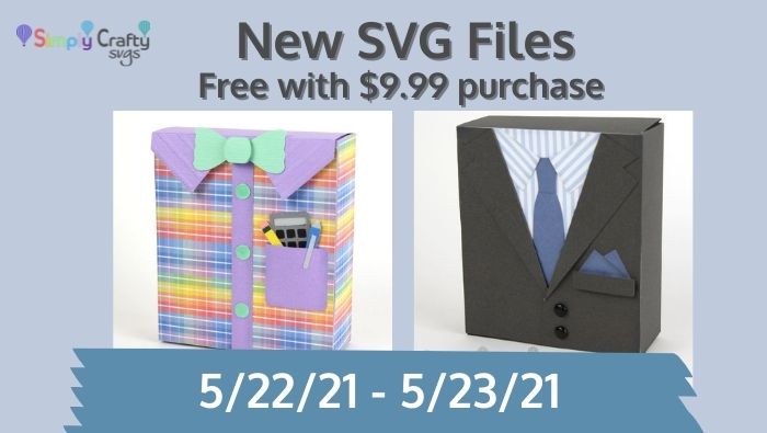 Free Nerd Shirt Box SVG & Suit Box SVG Through 5/23/21 (Expired Offer)