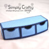 Curvy 3-Drawer Organizer SVG File