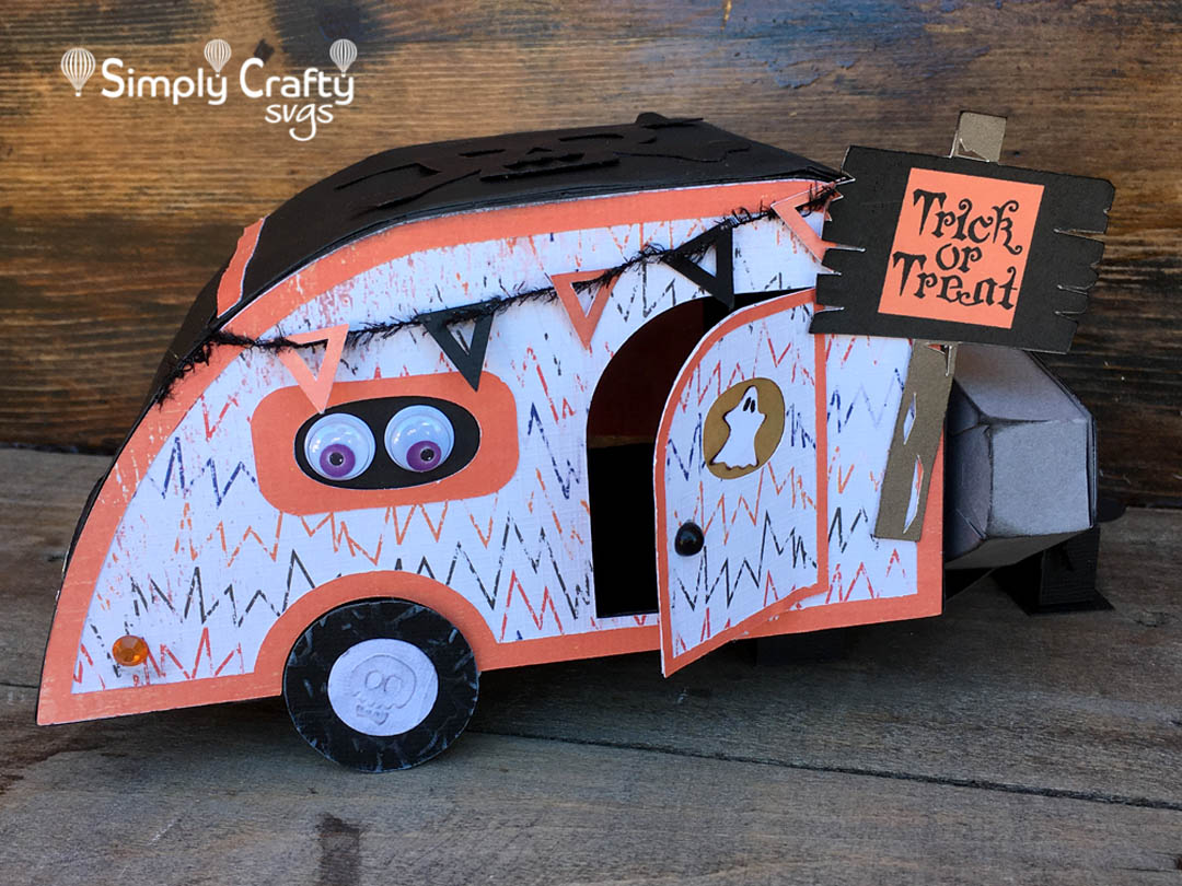 Halloween Teardrop Trailer SVG