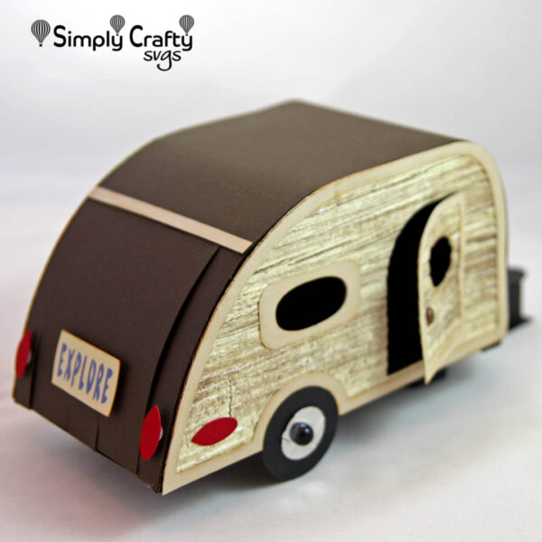 Teardrop Trailer Box SVG