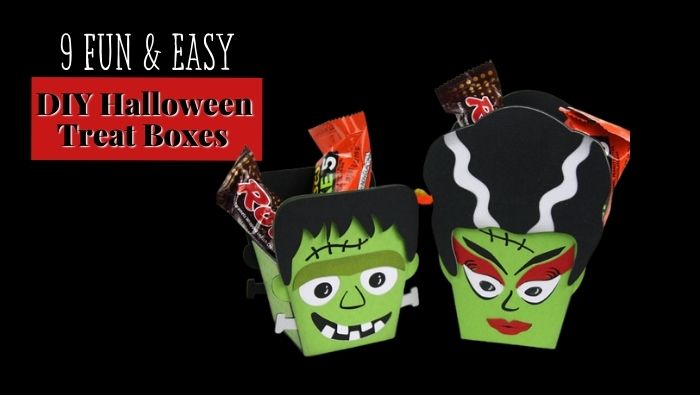 Halloween Treat Box SVG files for Cricut and Silhouette