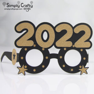 2022 New Years Glasses SVG File