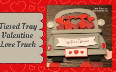 Tiered Tray Layered Valentine Love Truck