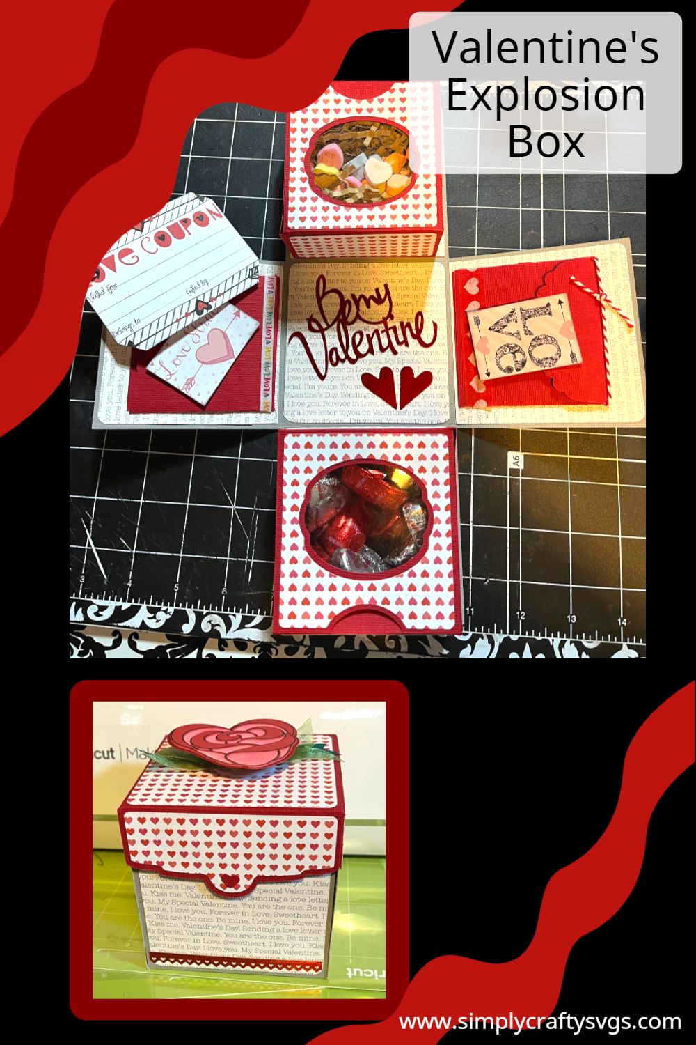 Valentine's Explosion Box Pin