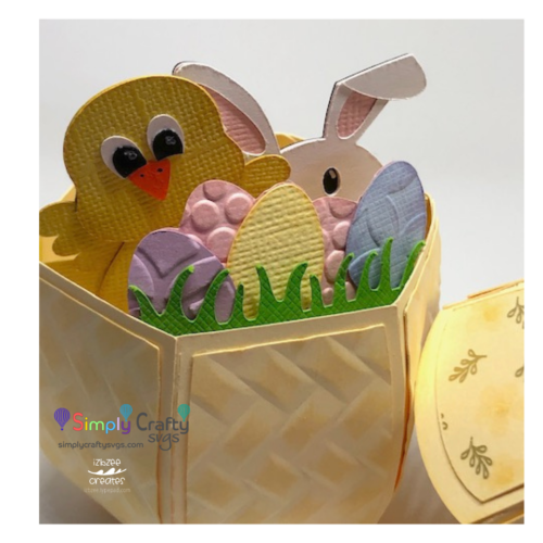 Decorate the Easter Egg Box inside and out