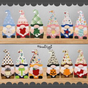 Gnome Treat Box Set SVG