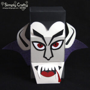 Vampire Head Box SVG File