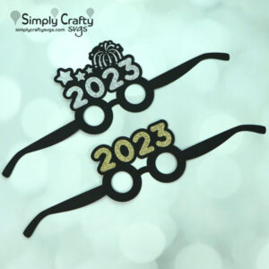 2023 New Years Glasses SVG File