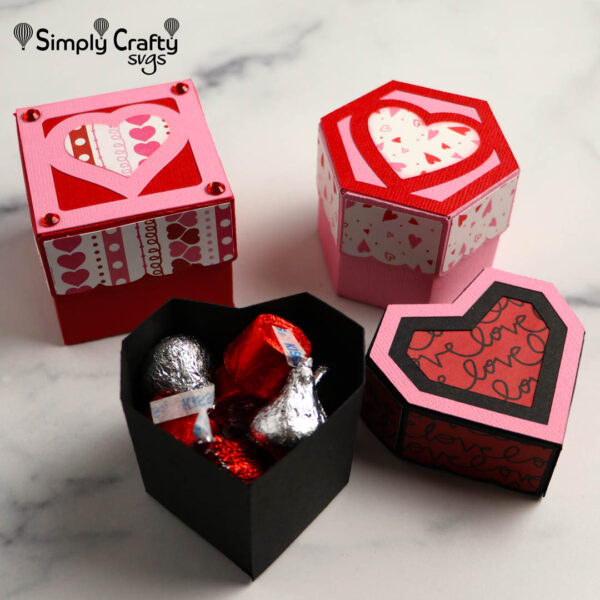 Valentine's Gift Box Set SVG