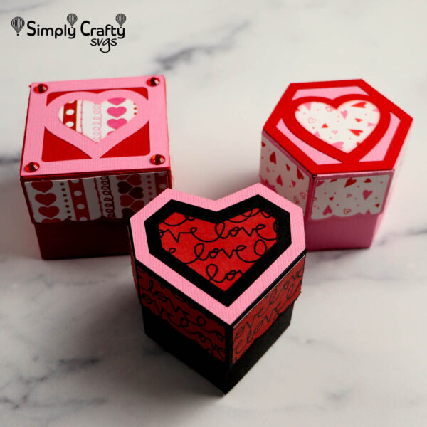 Valentine's Gift Box Set SVG