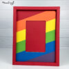 Rainbow Photo Frame SVG File