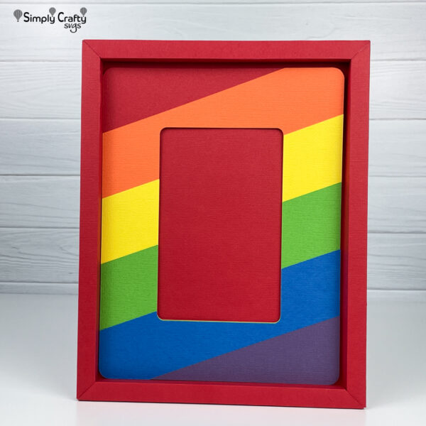 Rainbow Photo Frame SVG File