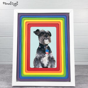 Rainbow Photo Frame SVG File