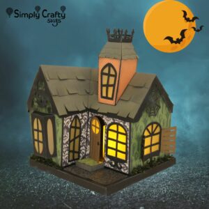 3D Haunted House SVG File