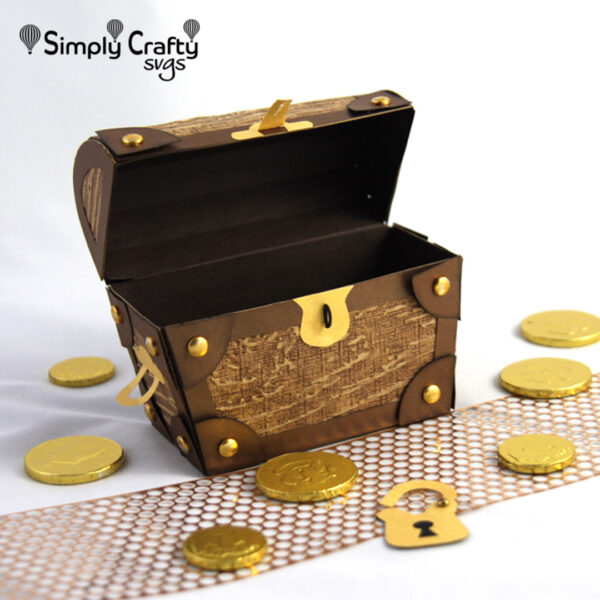 3D Treasure Chest Box SVG