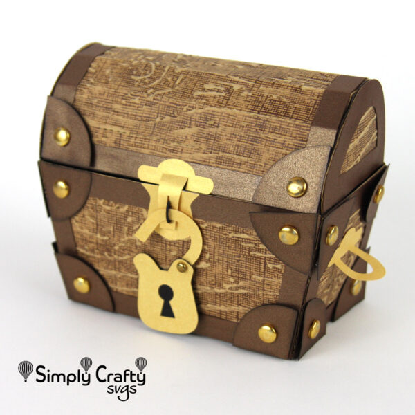 3D Treasure Chest Box SVG