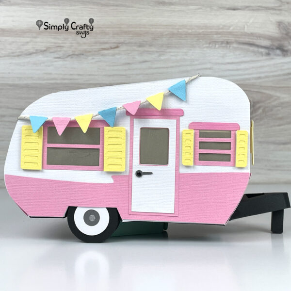 3D Vintage Camper SVG File