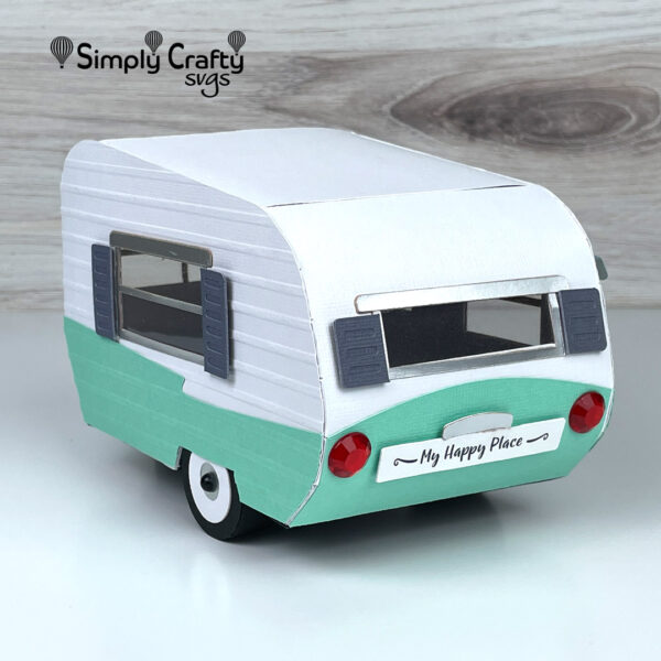 3D Vintage Camper SVG File