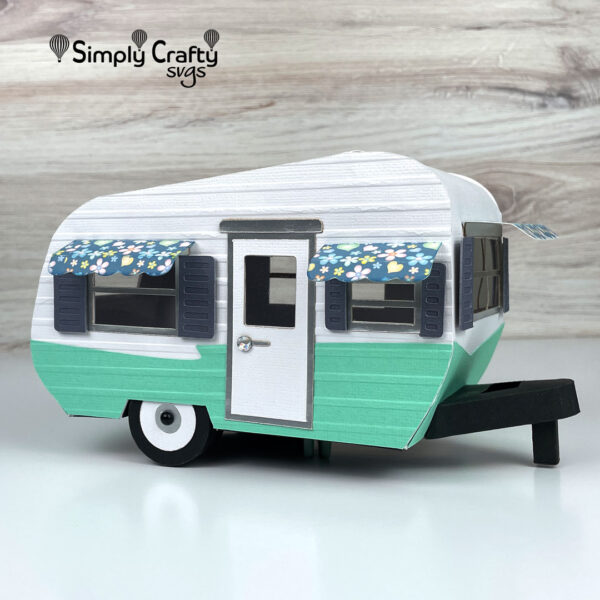 3D Vintage Camper SVG File