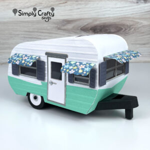 3D Vintage Camper SVG File