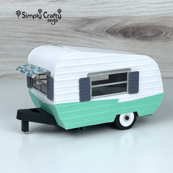 3D Vintage Camper SVG File