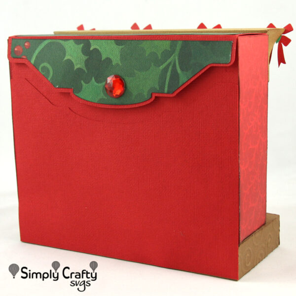 Christmas Fireplace Box SVG File