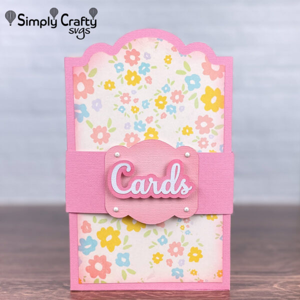 Folding Greeting Card Holder SVG File