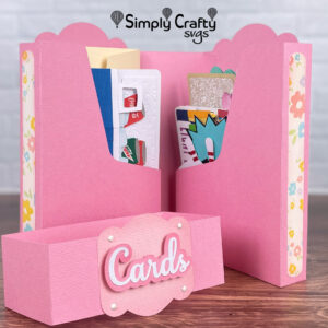 Folding Greeting Card Holder SVG File