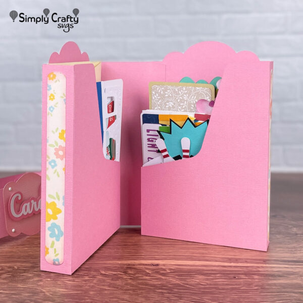 Folding Greeting Card Holder SVG File