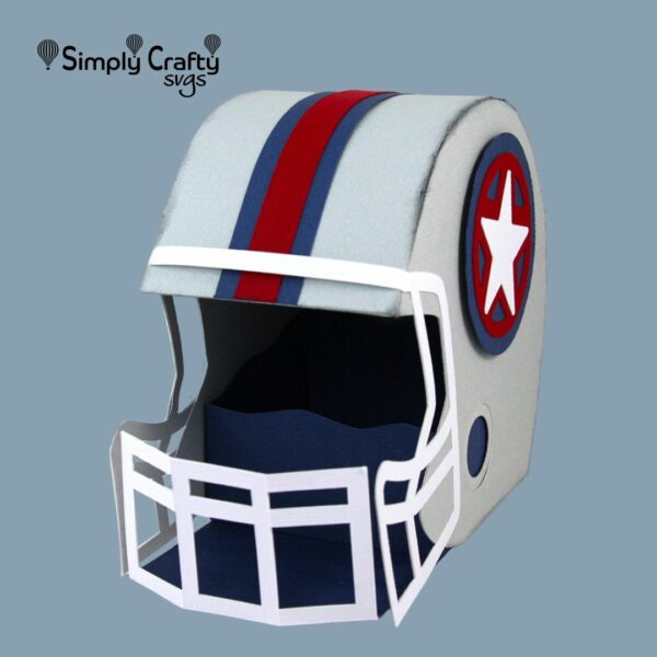 3D Football Helmet SVG File