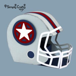 3D Football Helmet SVG File