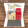 Garage Workshop Popup Card SVG File