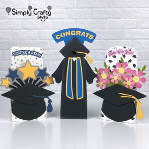 Graduation Celebrations Box Card SVG File