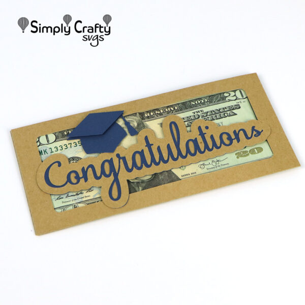 Graduation Money Envelope SVG File