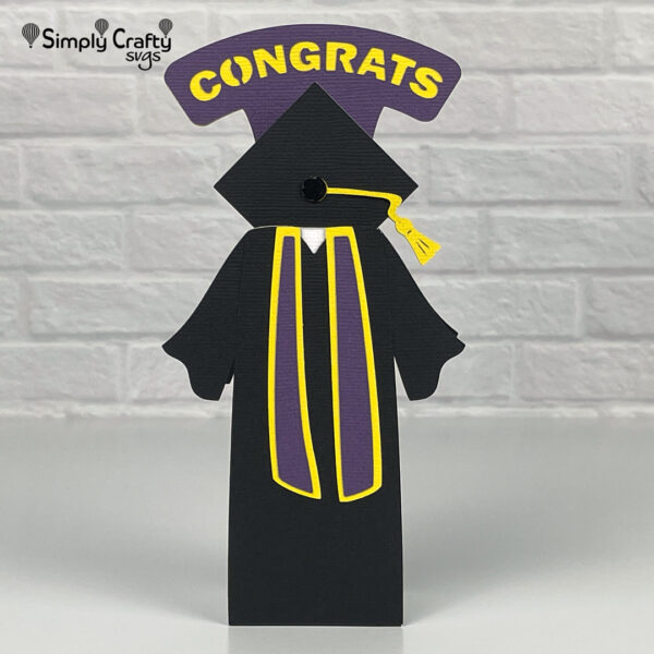 Graduation Time Box Card SVG File