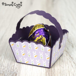 Mini Egg Basket SVG File