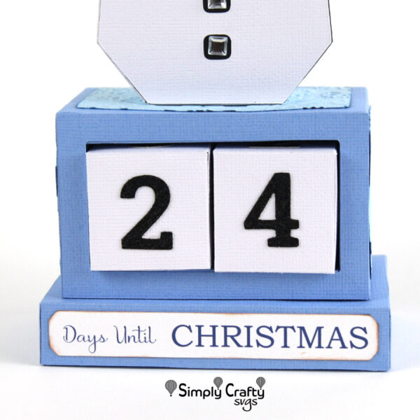 Snowman Christmas Countdown SVG file