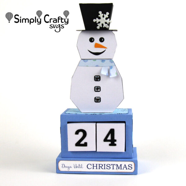 Snowman Christmas Countdown SVG file