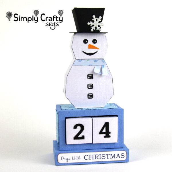 Snowman Christmas Countdown SVG file