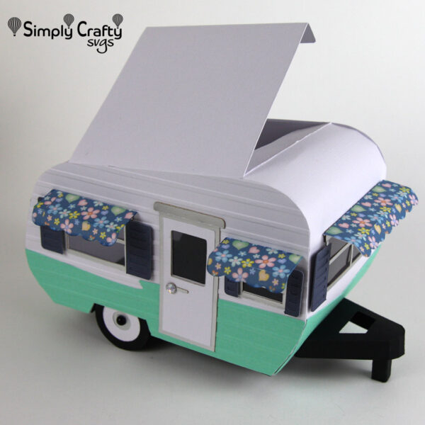 3D Vintage Camper SVG File