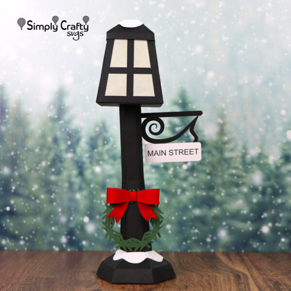 Holiday Lamp Post SVG File