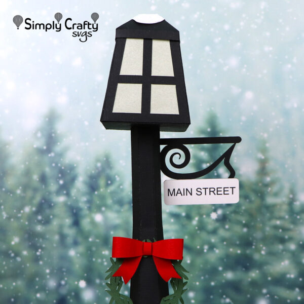 Holiday Lamp Post SVG File