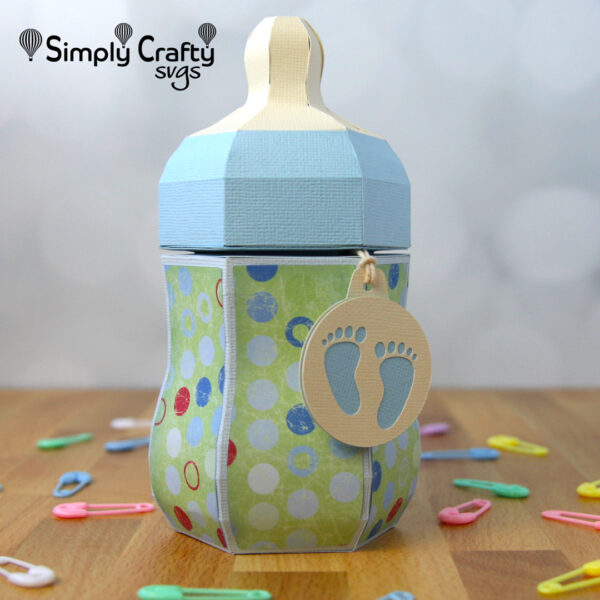 3D Baby Bottle Box SVG File