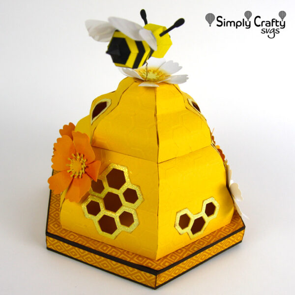 3D Bee Hive SVG File