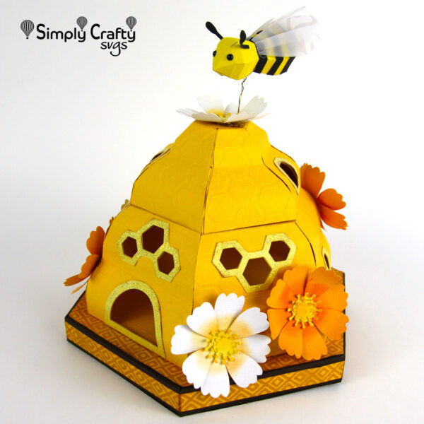 3D Bee Hive SVG File