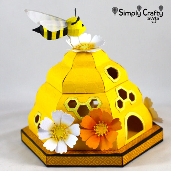 3D Bee Hive SVG File