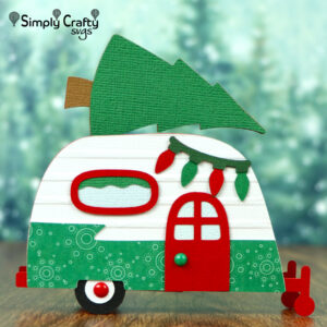 Christmas Camper Card SVG File