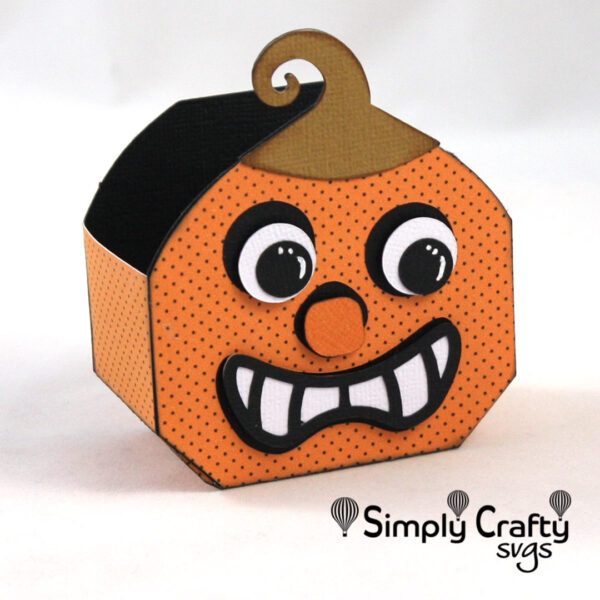 Crazy Pumpkin Box SVG File