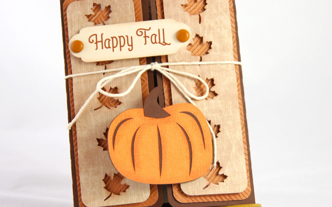 FREE SVG – Fall Pumpkin Gatefold Card