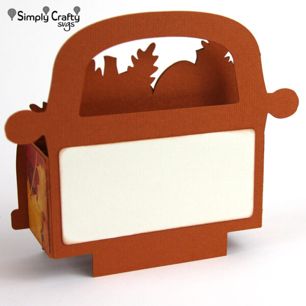 Fall Truck Box Card SVG File